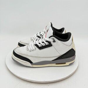 Nike Air Jordan 3 Retro Youth Size 6Y Women 7.5 DM0967-106 Cement Grey Shoes